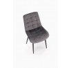 Jídelní židle K580, Šedý Velvet/Černá