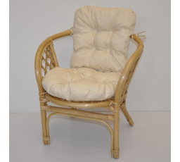 Ratanové křesílko dětské Bahama polstr béžový melír