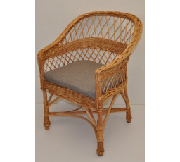 Křeslo Rudnik - polstr šedý melír