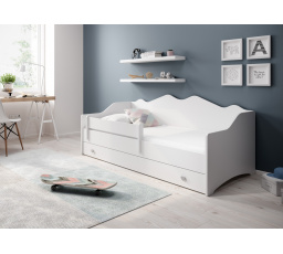 Postel s matrací EMKA Gray, White 160x80 White