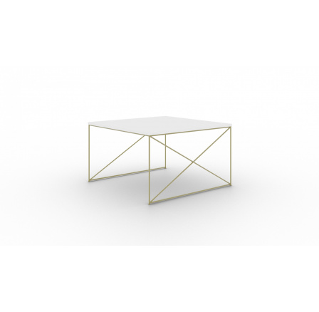 Konferenční stolek Nelia Zlatý+Bílý Lesk Konferenční stolek Nelia Zlatý+Bílý Lesk