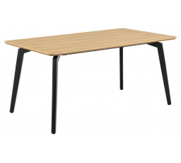 Stůl Cadiz 160x90cm přírodní/černý