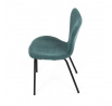 Jídelní židle, modrá, látka, CT-S8010 BLUE2