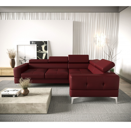 Rohová sedací souprava PRAVÁ STRANA TOSCANIA 250×180 - přírodní kůže