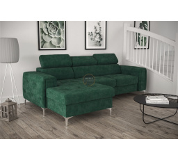 Rohová sedací souprava ORION MINI s funkcí spaní 255x165 cm - zelená , levá