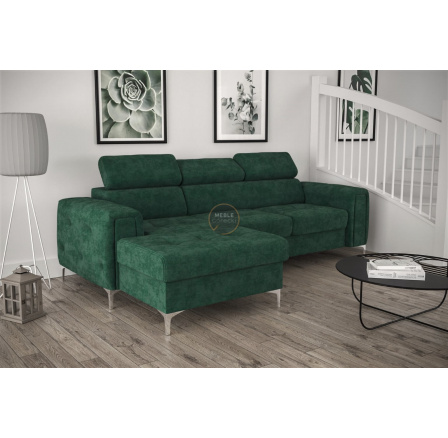 Rohová sedací souprava ORION MINI s funkcí spaní 255x165 cm - zelená , levá