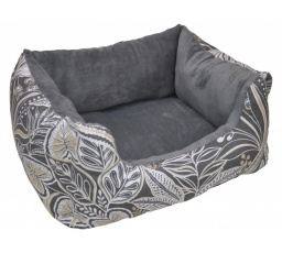 Pelíšek AXIN Deluxe motiv hnědé listy - 58x48 cm