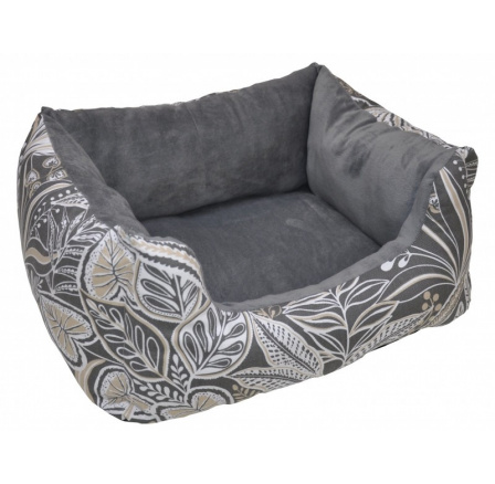 Pelíšek AXIN Deluxe motiv hnědé listy - 58x48 cm