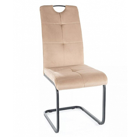 Jídelní židle AXO VELVET, Béžový Bluvel 28/černý mat