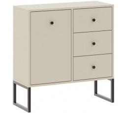 Komoda LINEA 1D3S, Kašmír/Černá