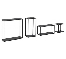 Sada závěsných polic Geelong černá