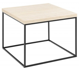 Stolek Barossa 60x60cm béžový travertin