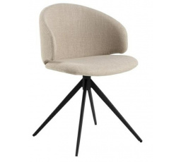 Židle Ella béžová Basel 24, černé nohy