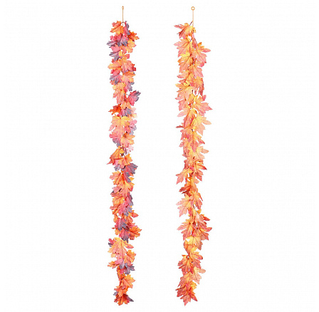 Listí javorové - umělá girlanda, mix 2 barev, cena za 1 ks