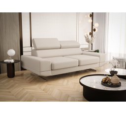 Sofa MILANO II 200 cm přírodní kůže - Béžová kůže