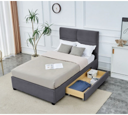 Postel čalouněná s šuplíkem START 2 120x200 JG Šedá