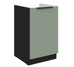 Dolní skříňka ARIA - 50 ZL 1F BB, Černá/Aquamarine