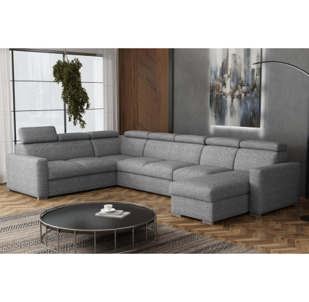 Sedací souprava Petrit U1 pravá Aragon šedá