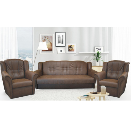 Sedací souprava Agata 3f+1+1 tmavě šedá Sedací souprava Agata 3f+1+1 tmavě šedá