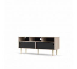 TV komoda RUBY, Hickory/Černá