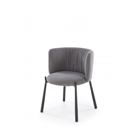 Jídelní židle K531, Šedá/Černá