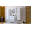 Skříňka do koupelny TORETO 1D, bílá MDF rám
