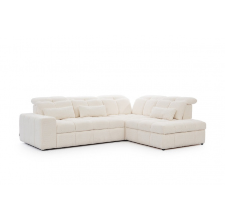 Rohová sedačka Magnelio L s elektricky vysouvacím sedákem / Raven 22 / pravá strana