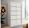 Šatní skříň LIZI 120, Bílá/Bílá