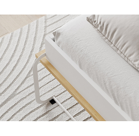 Devesto Horizontal Wall Bed 140 Artisan Eiche LED Artisan Eiche 200x140