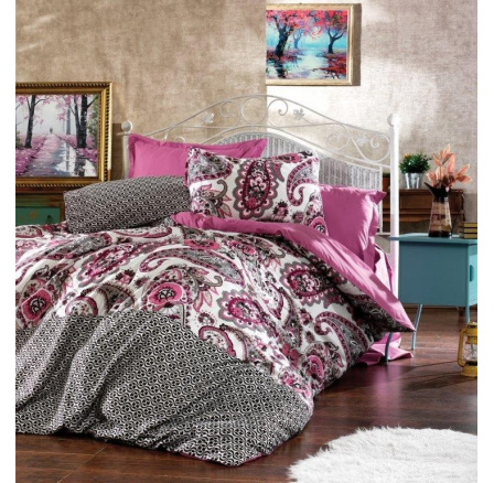 Saténový povlak na polštář Loran pink 40x40