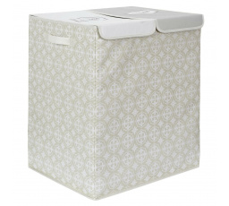 Dvojitý koš na prádlo 50x41x57 šedý látka