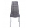 Židle velvet šedá DC2-092V