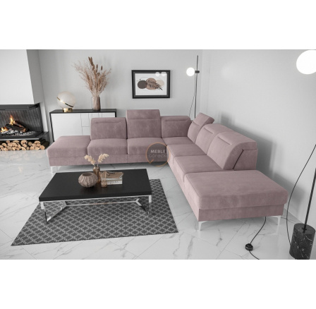 Rohová sedací souprava OSLO MAX 295x295 - pravá, odstíny fialové