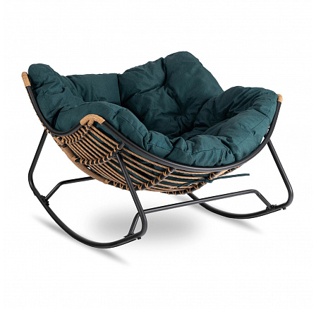 Houpací křeslo ELTON Zelené