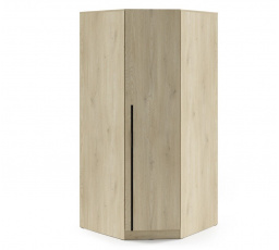 Skříň rohová BRAGA 4 Šedá s kovovým madlem