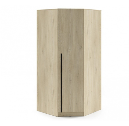 Skříň rohová BRAGA 4 Šedá s kovovým madlem