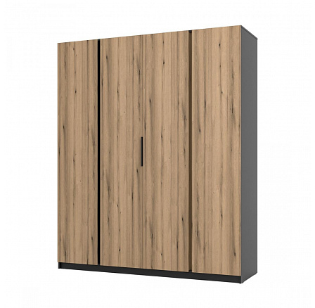 Skříň Keny VII - černá/dub evoke