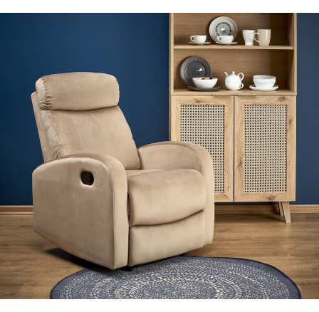 Polohovací křeslo WONDER, Béžová Polohovací křeslo WONDER, Béžová