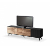 Tv komoda RANDOM RTV-3 RTV 200, dub wotan/černý