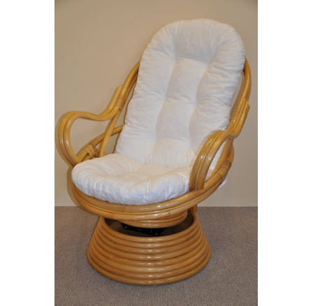 Polstr na křeslo Swivel bílý