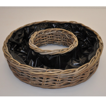 Ratanový truhlík Kolo ratan kubu průměr 50 cm Ratanový truhlík Kolo ratan kubu průměr 50 cm