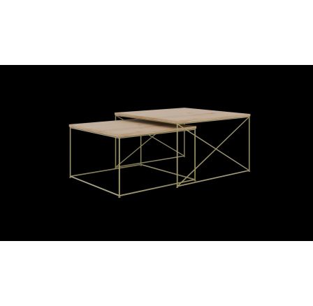 Stolek konferenční 2v1 Licco Zlatý+Artisan