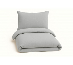 Mušelínové povlečení 140x200, 70x90 cm světle šedé