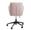 Kancelářská židle na kolečkách Nora VIC růžová