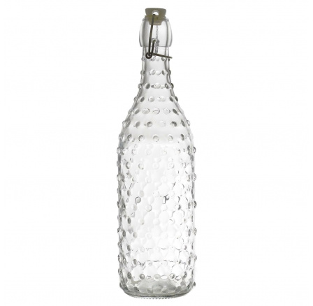 Skleněná láhev 1L tečky