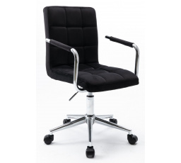 Otočná židle velvet černá N-15