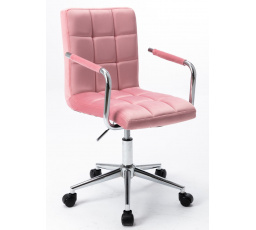 Otočná židle velvet růžová N-15