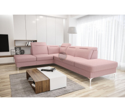 Rohová sedací souprava OSLO 295x220 - levá, růžová
