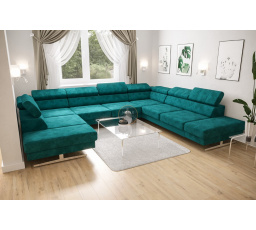 Rohová sedací souprava EMPORIO MAX I 300X350X220 - volitelný odstín , pravá