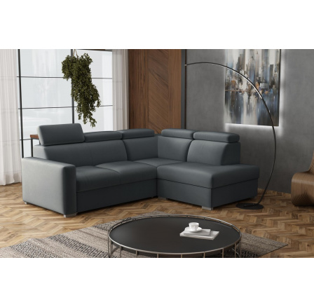 Sedací souprava Petrit II pravá Paros tmavě šedá